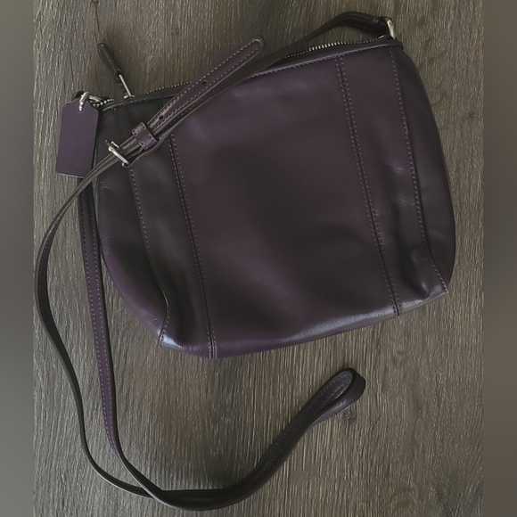 Gently Used • Coach Crossbody Purse • Roughly 9 x 7.5 inches • care instructions - Picture 4 of 5